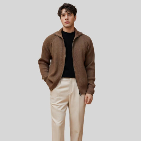 Liam - Gebreide rits vest