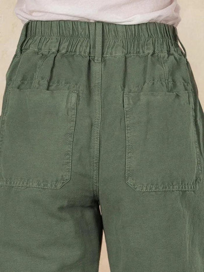 Heidi – Linnen Zomerse Knoopsluiting Broek